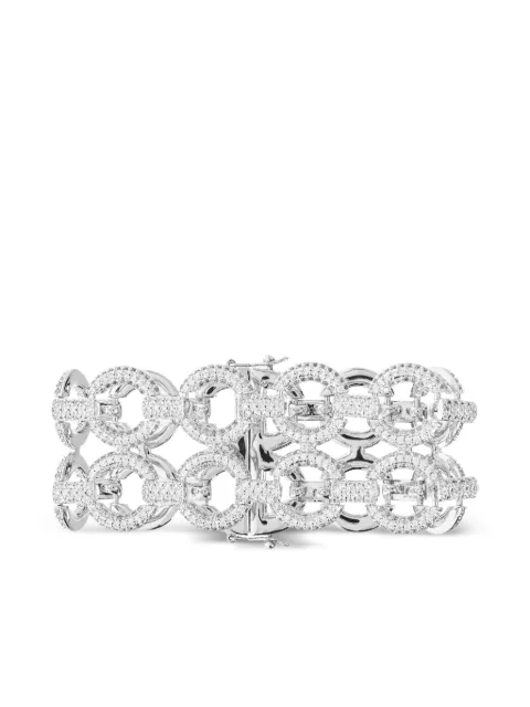 Self-Portrait crystal-embellished chain bracelet