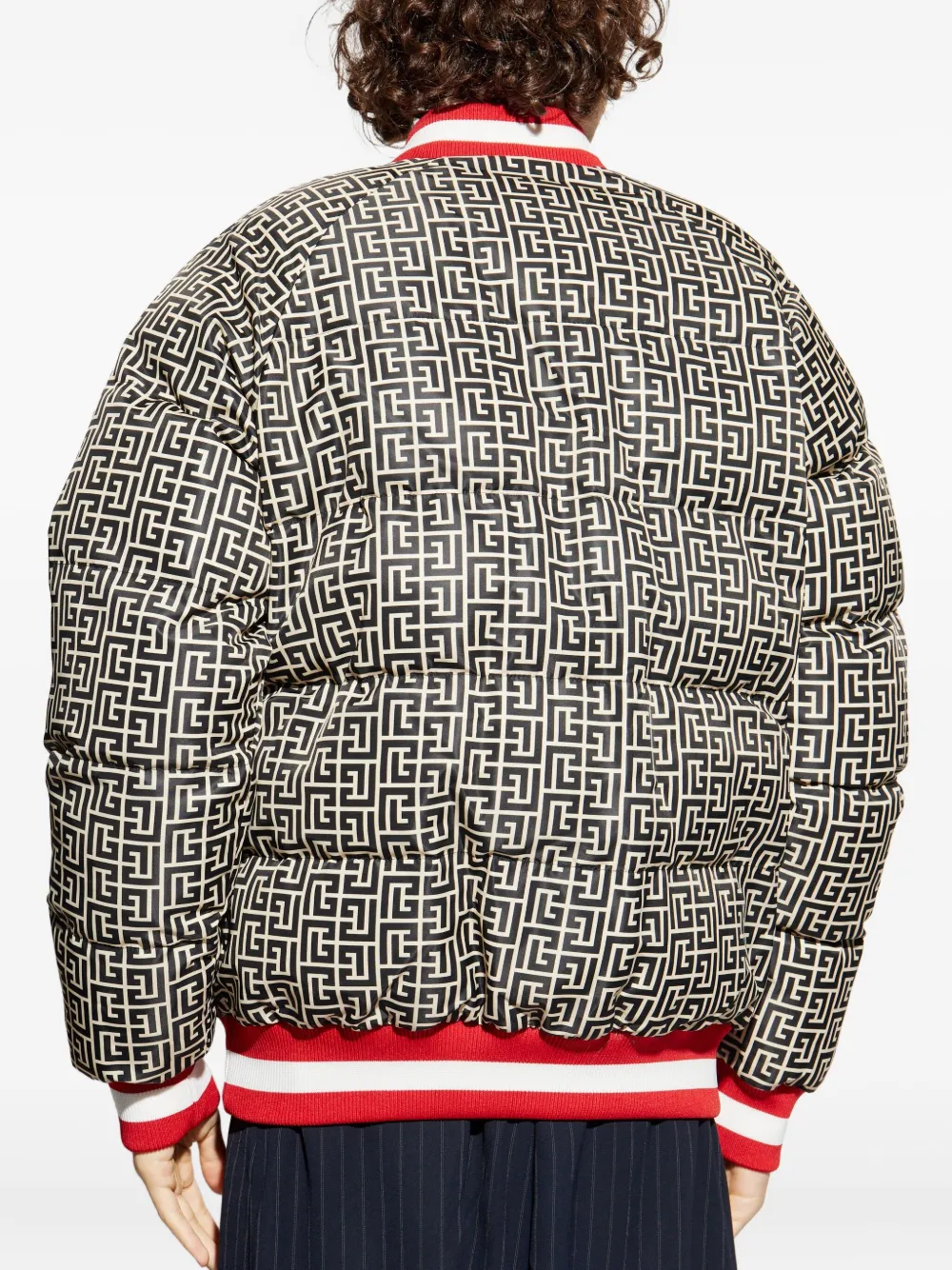 Balmain Omkeerbaar gewatteerd jack Rood