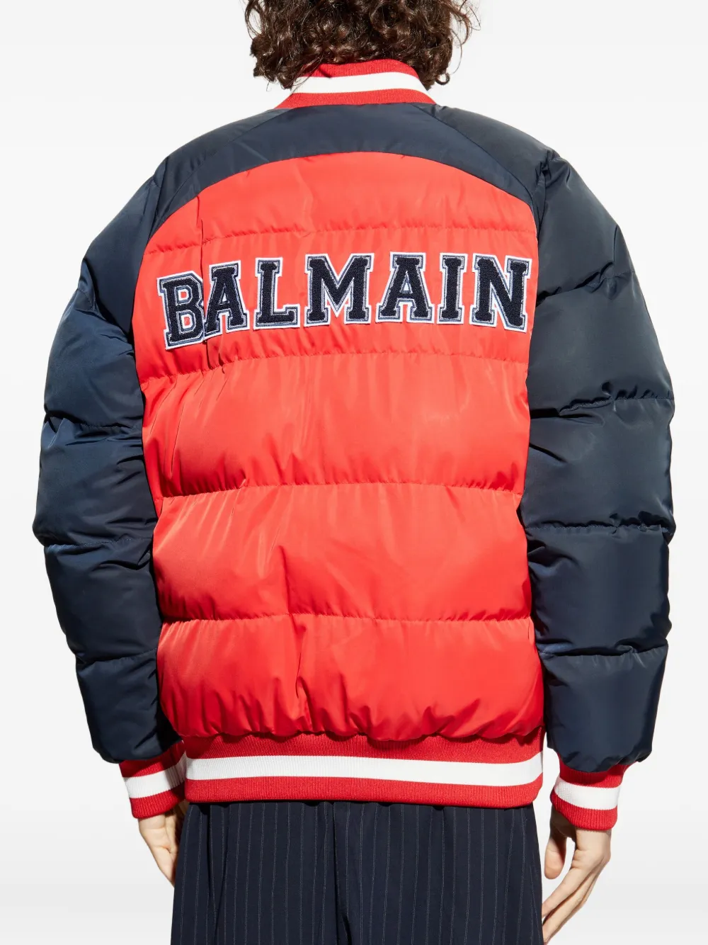 Balmain Omkeerbaar gewatteerd jack Rood