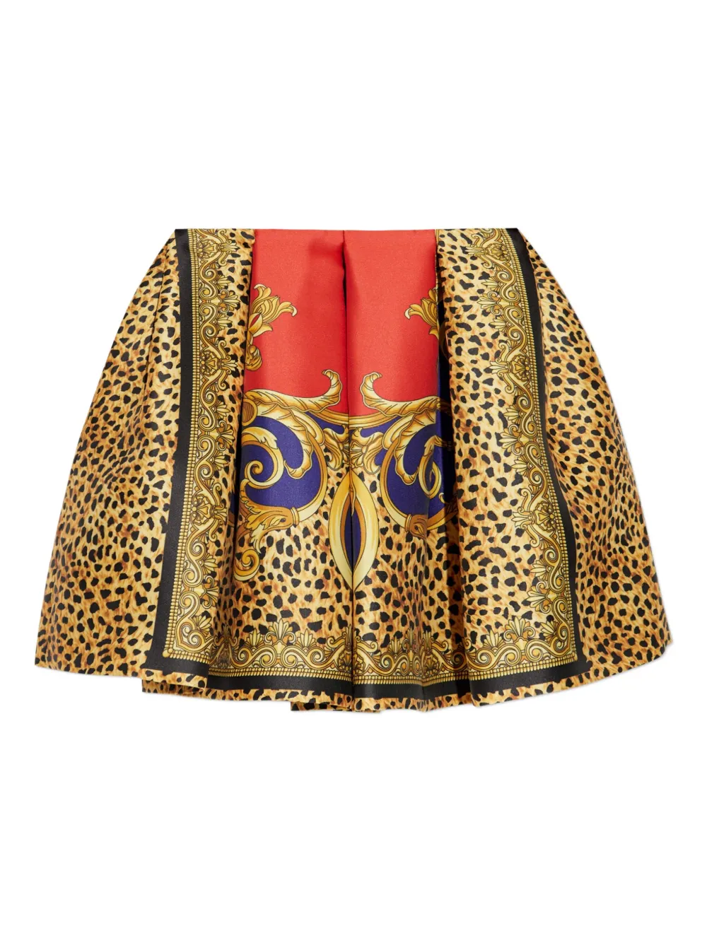 Versace Mini-plooirok met ballet Geel