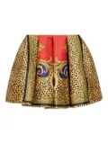 Versace volume-pleats ballet mini skirt - Yellow