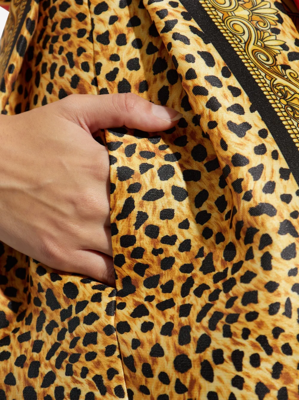 Versace Mini-plooirok met ballet Geel