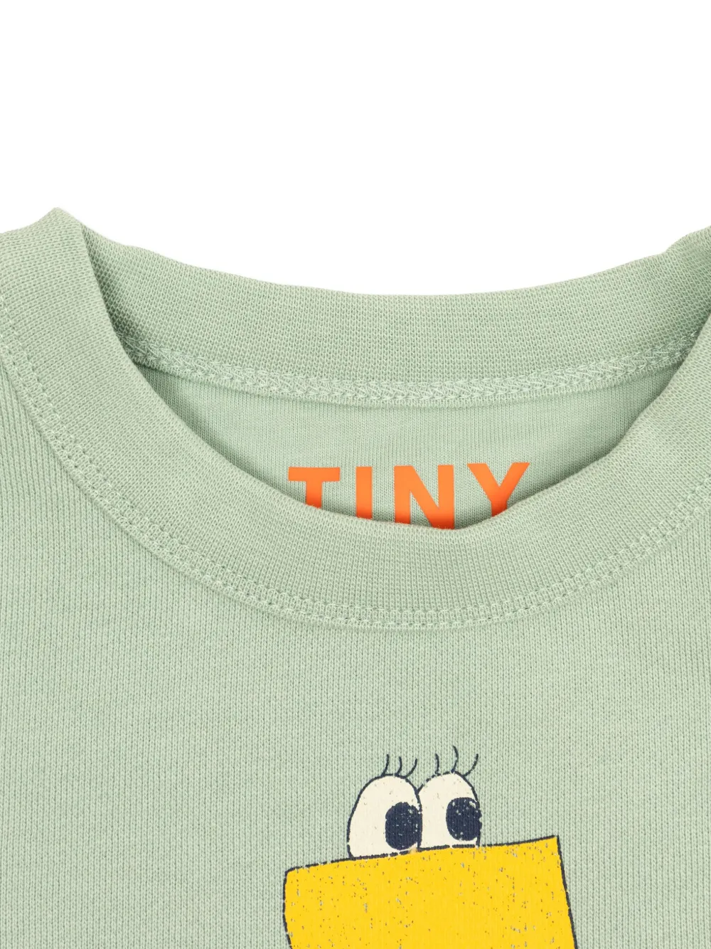 Tiny Cottons Sweater met schoenprint van biologisch katoen Groen