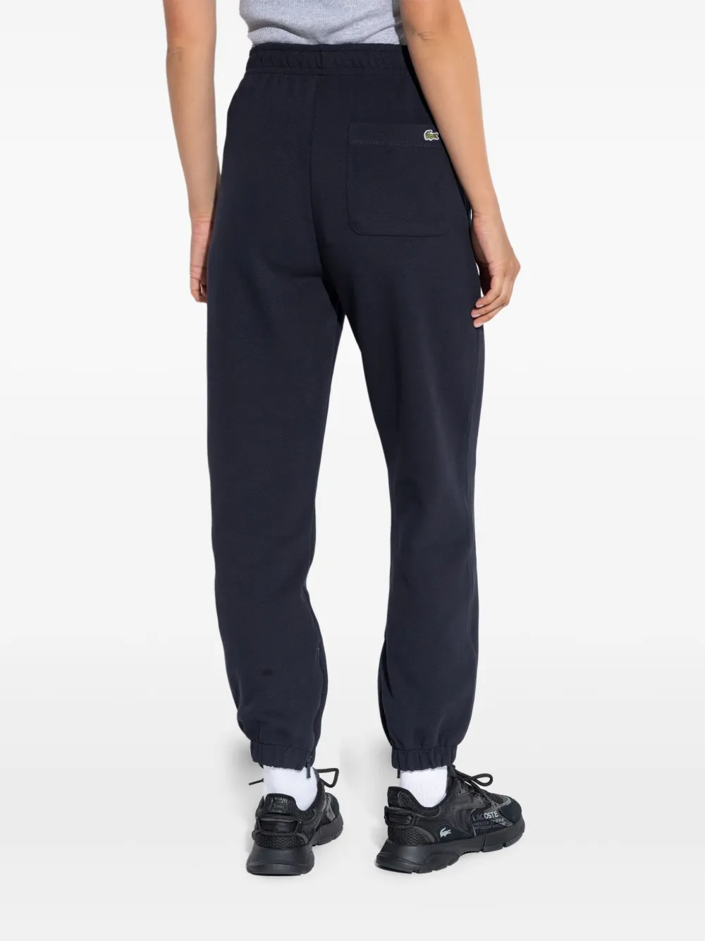 Lacoste Trainingsbroek met elastische cuffs Blauw