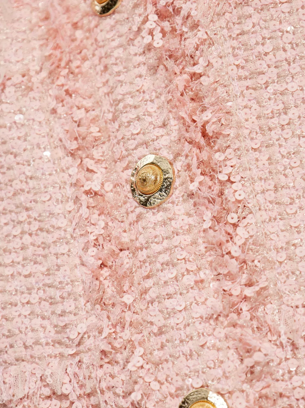 Balmain Mini-jurk verfraaid met pailletten Roze