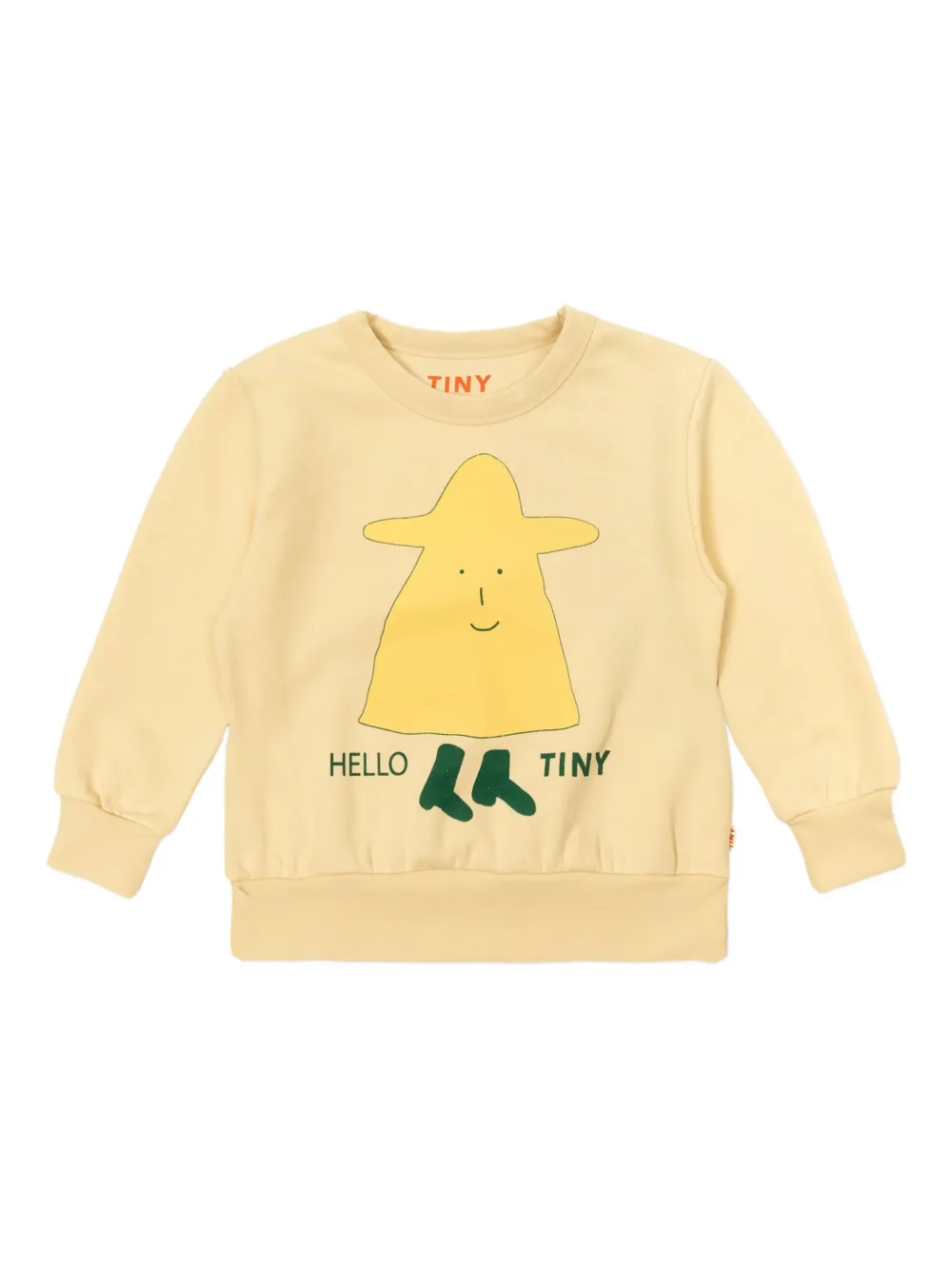Tiny Cottons Hello sweater met print Beige