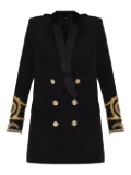 Balmain embellished double-breasted dress - Black