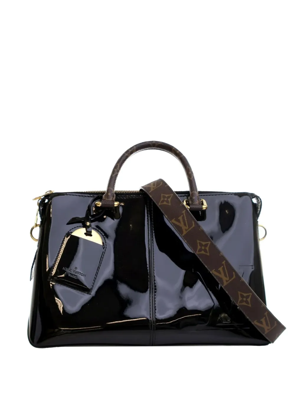 Louis Vuitton Pre-Owned 2017 ヴェルニ ミロワール トート サッチェルバッグ - ブラック Louis Vuitton Pre-Owned 2017 ヴェルニ ミロワール トート サッチェルバッグ - ブラック