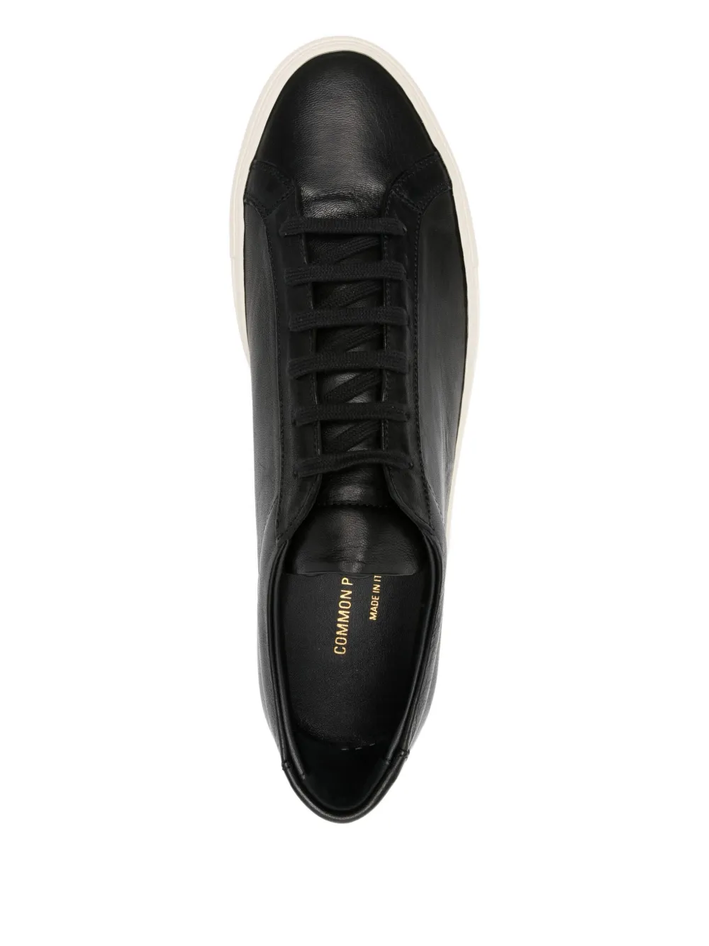 Common Projects leather lace-up sneakers Black