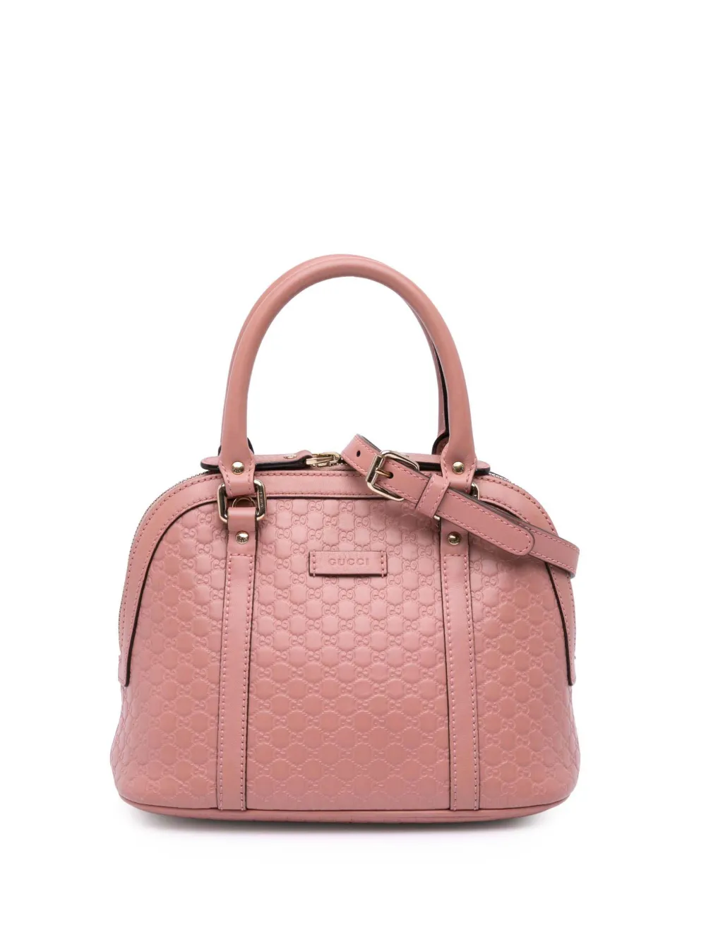 Gucci Pre-Owned 2016-2025 Mini Microguccissima Dome satchel | Pink | Image 1
