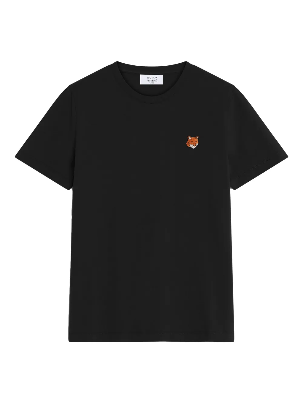 Maison Kitsuné Fox Head cotton T-shirt | Black | Image 1