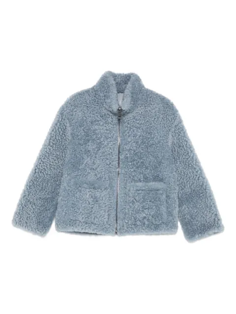 Simonetta Ravizza zip-front shearling jacket