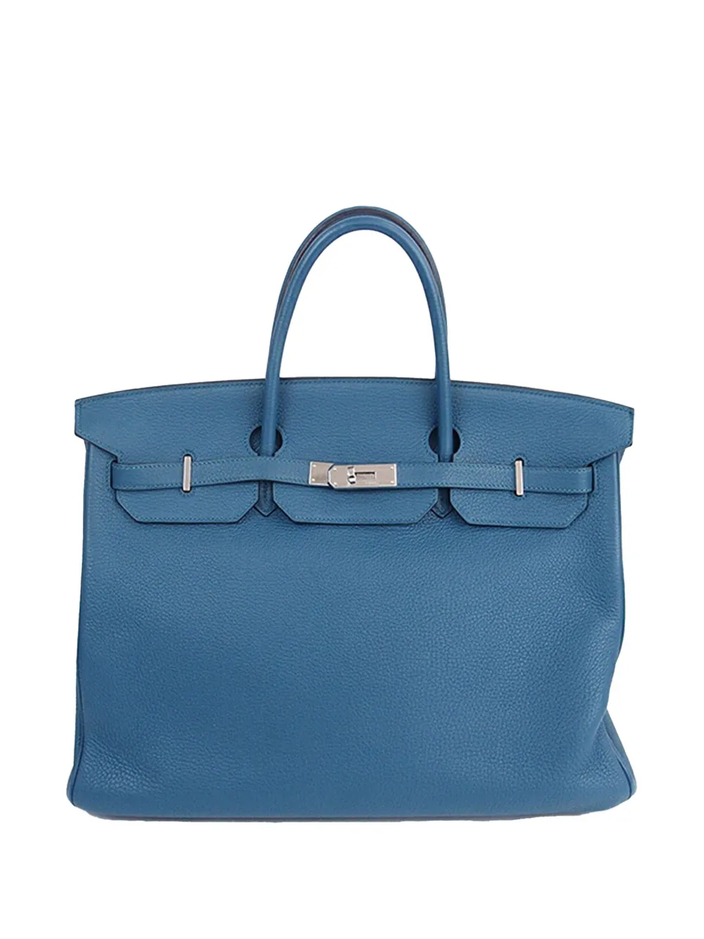 Hermès Pre-Owned 2012 トゴ バーキン ルトゥルネ 40 ハンドバッグ - ブルー Hermès Pre-Owned 2012 トゴ バーキン ルトゥルネ 40 ハンドバッグ - ブルー