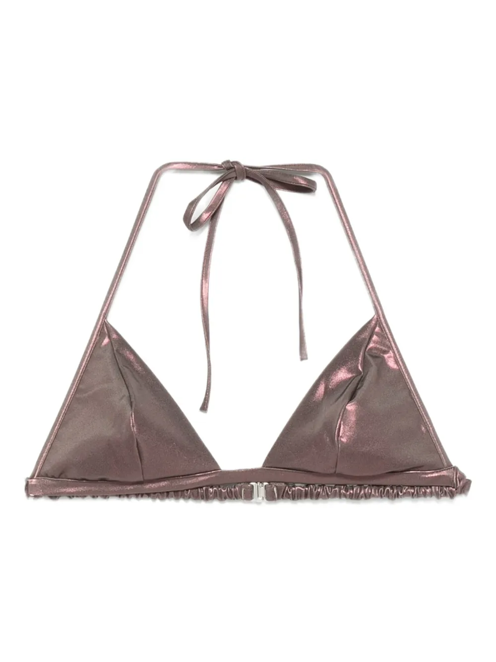 Rick Owens Bikinitop met metallic-effect en halternek Roze
