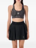adidas by Stella McCartney snake-print racer-back top - Grey