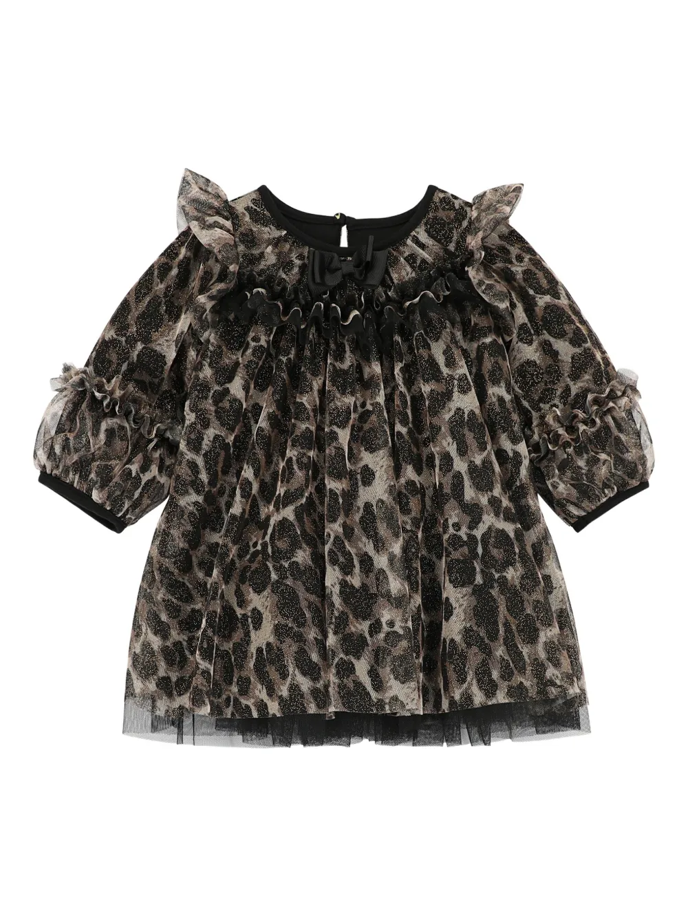 ANGEL'S FACE KIDS Jurk met luipaardprint Zwart