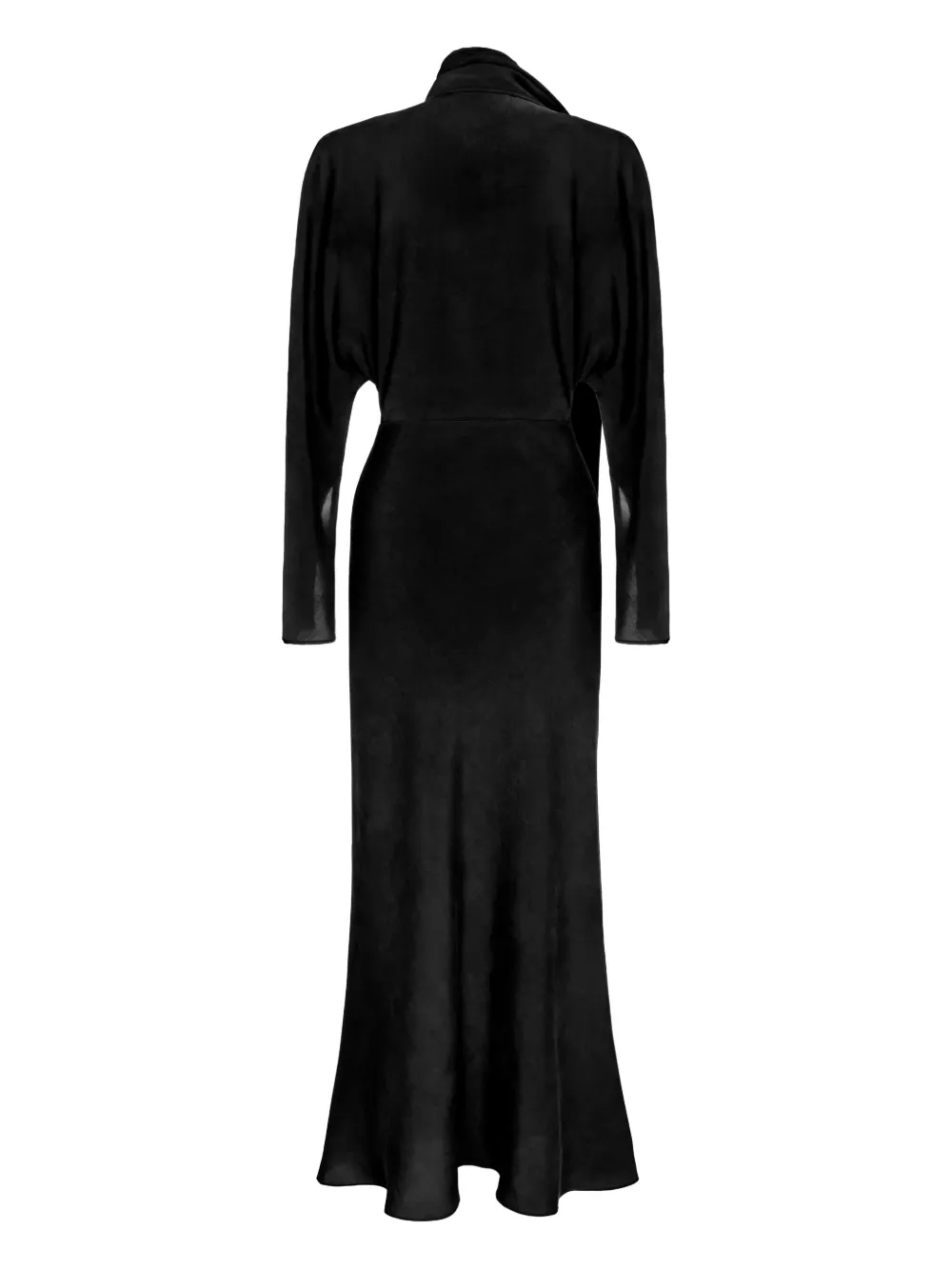 Aleksandre Akhalkatsishvili maxi-jurk met sjaal Zwart