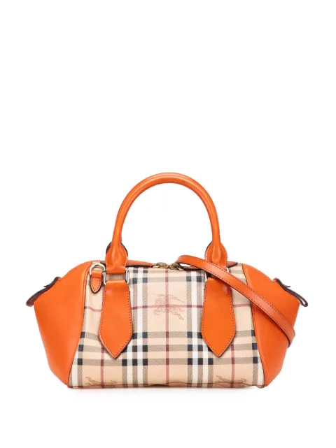 Burberry Pre-Owned 2000-2017 Small Haymarket Check Coated Canvas Blaze satchel