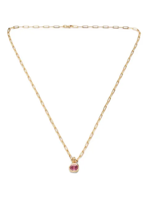 NADIA SHELBAYA 18K yellow gold Dolphin sapphire necklace