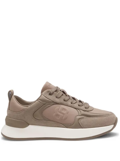 BOSS suede-leather logo sneakers