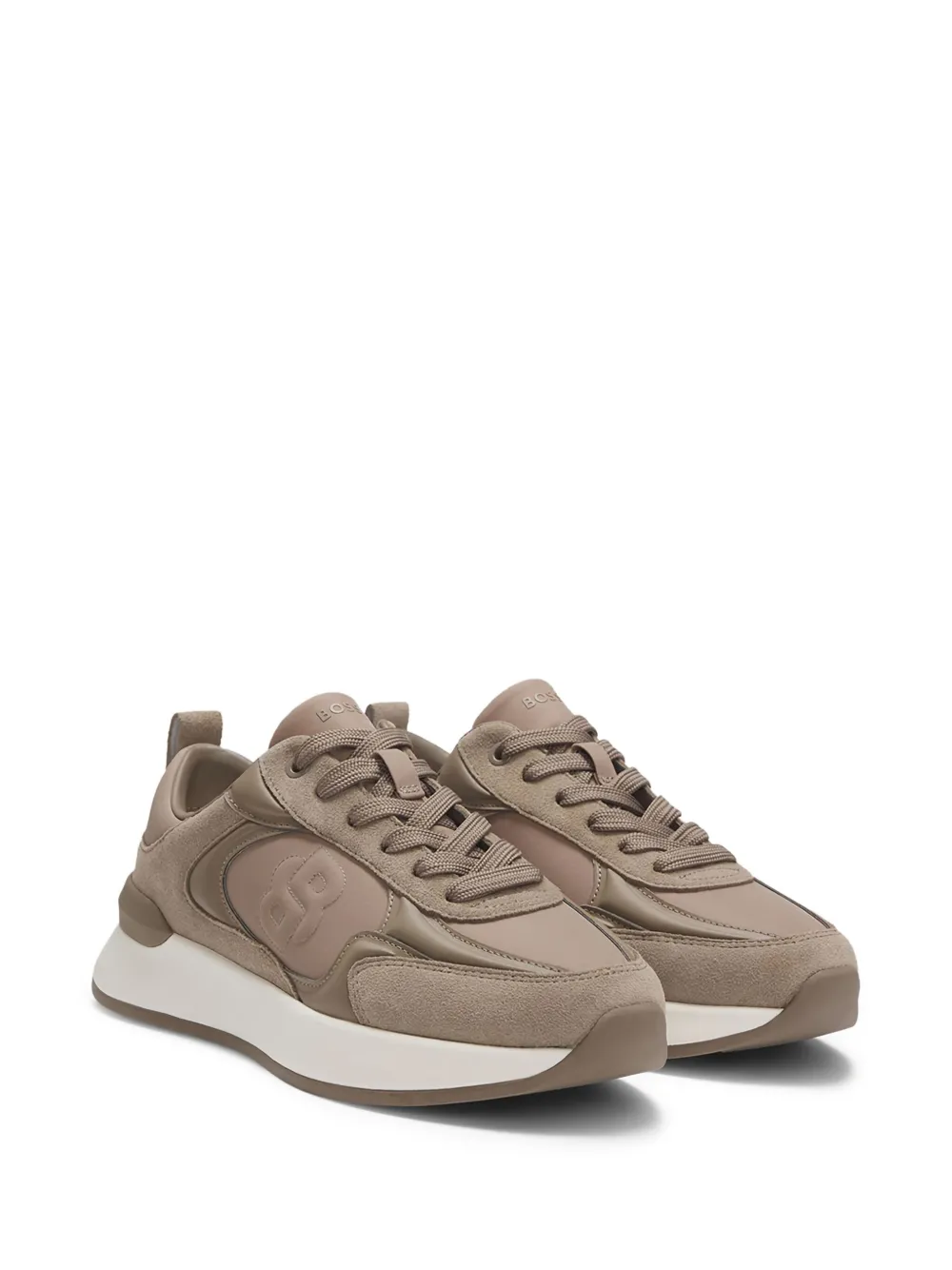 BOSS suede-leather logo sneakers | Low-Tops | Image 2