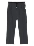 BOSS side-stripe textured trousers - Grey