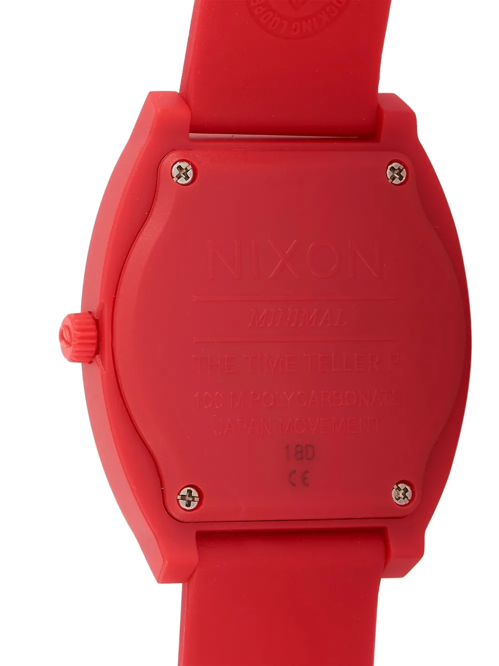 Pre-owned Nixon Time Teller 40mm In Red
