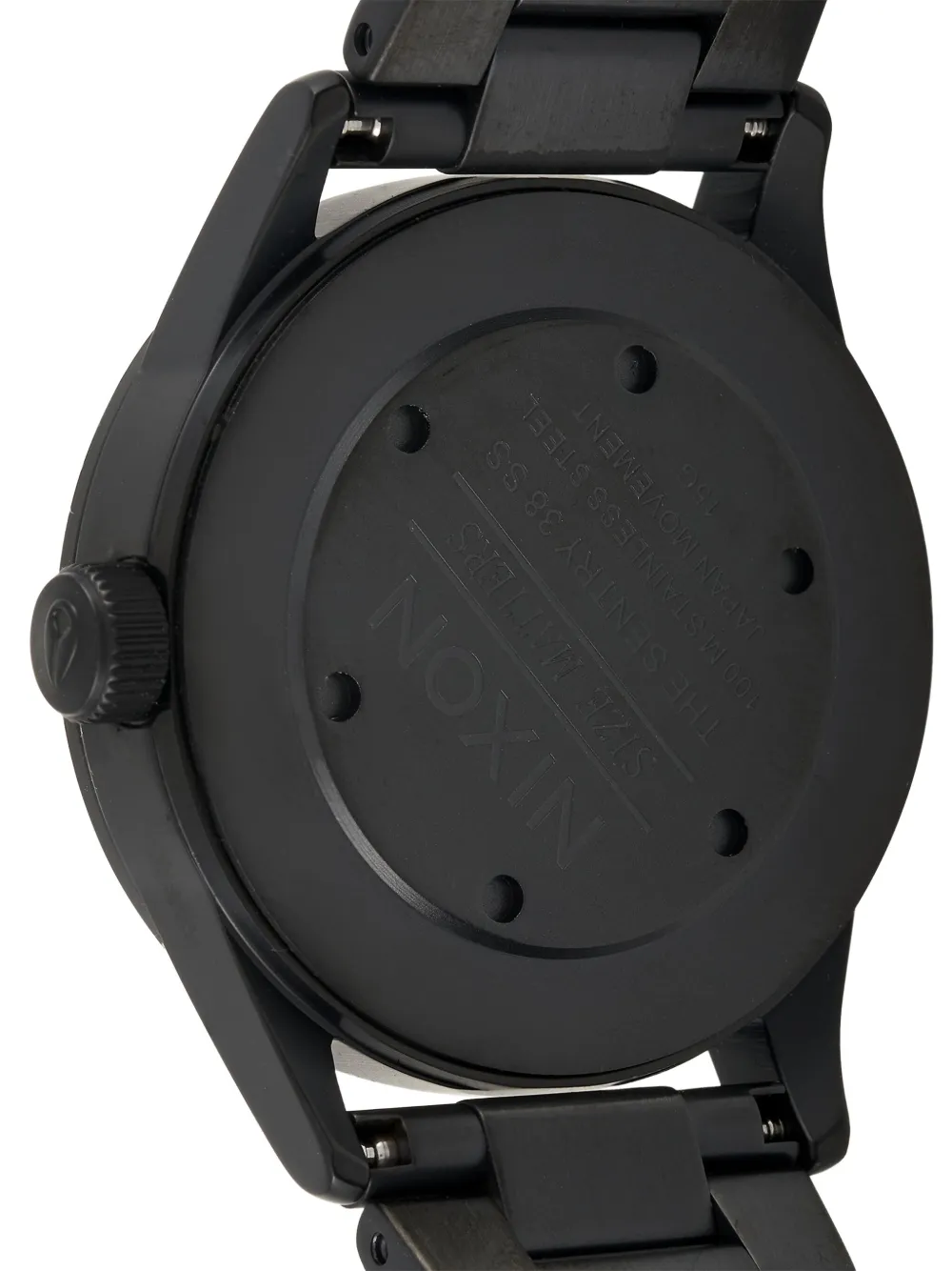 Pre-owned Nixon Sentry 38mm In Black