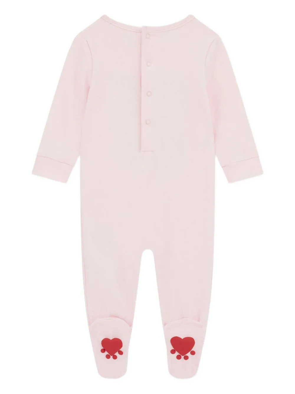 guess kids Romper met teddybeerprint en hartdetail Roze