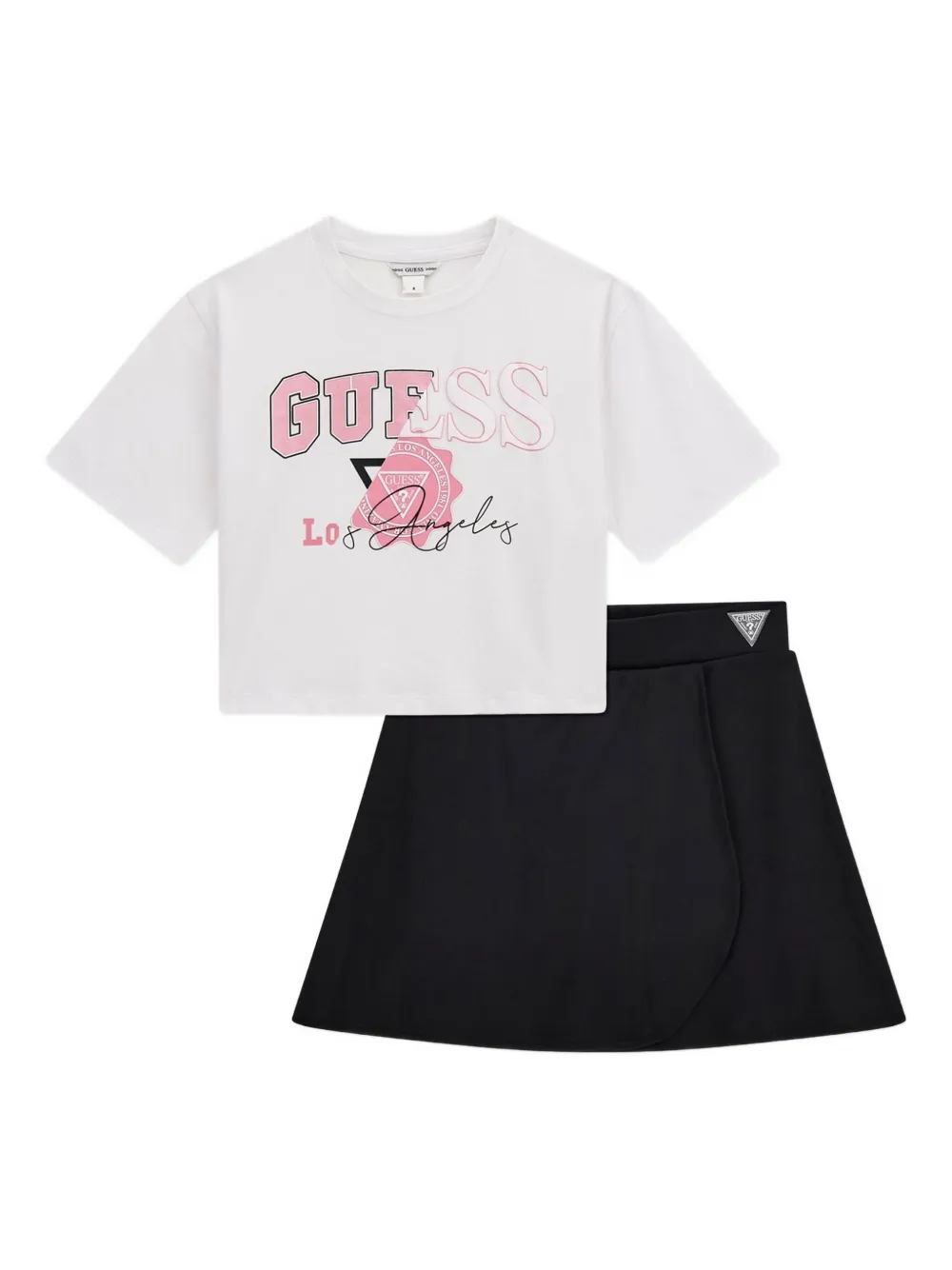 Guess kids Rokset met logoprint Wit