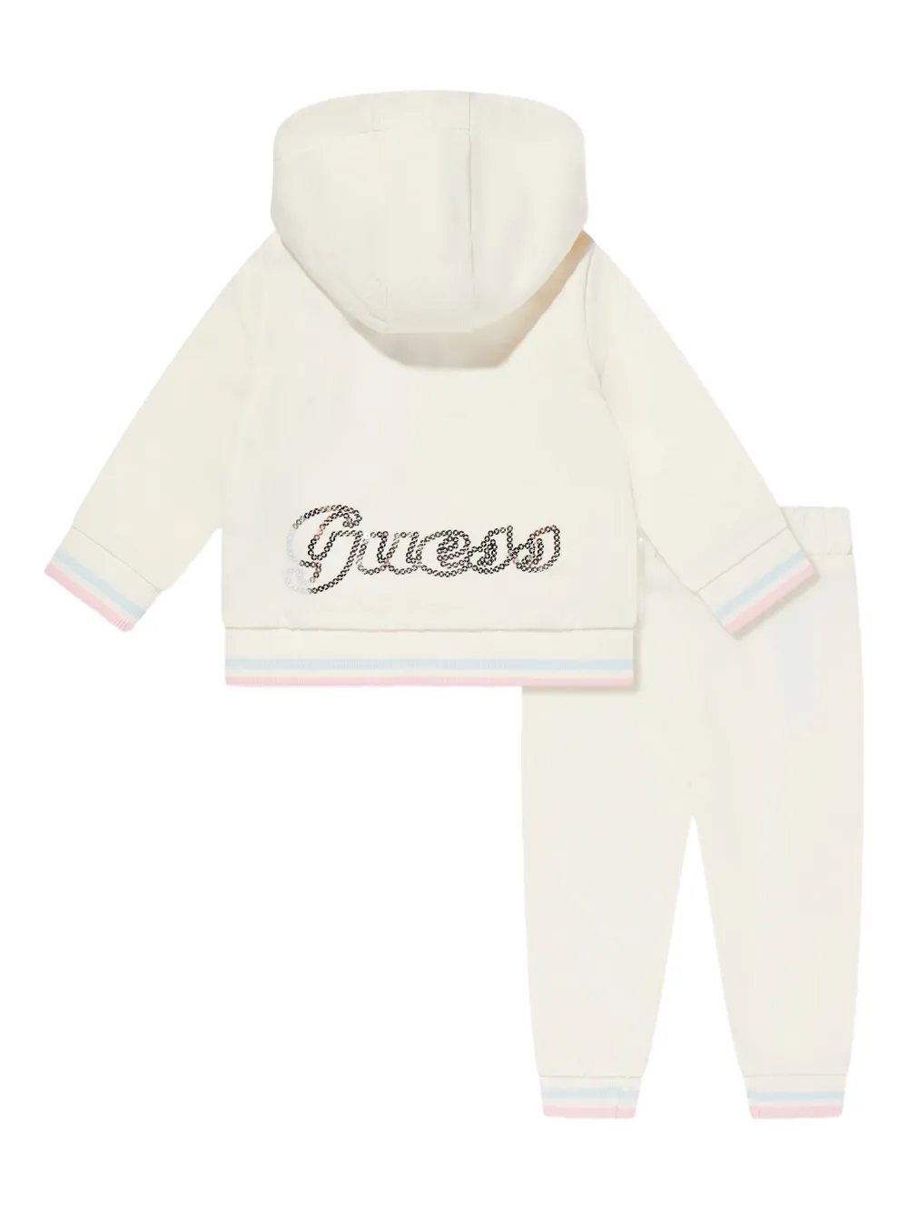 guess kids logo tracksuit Wit