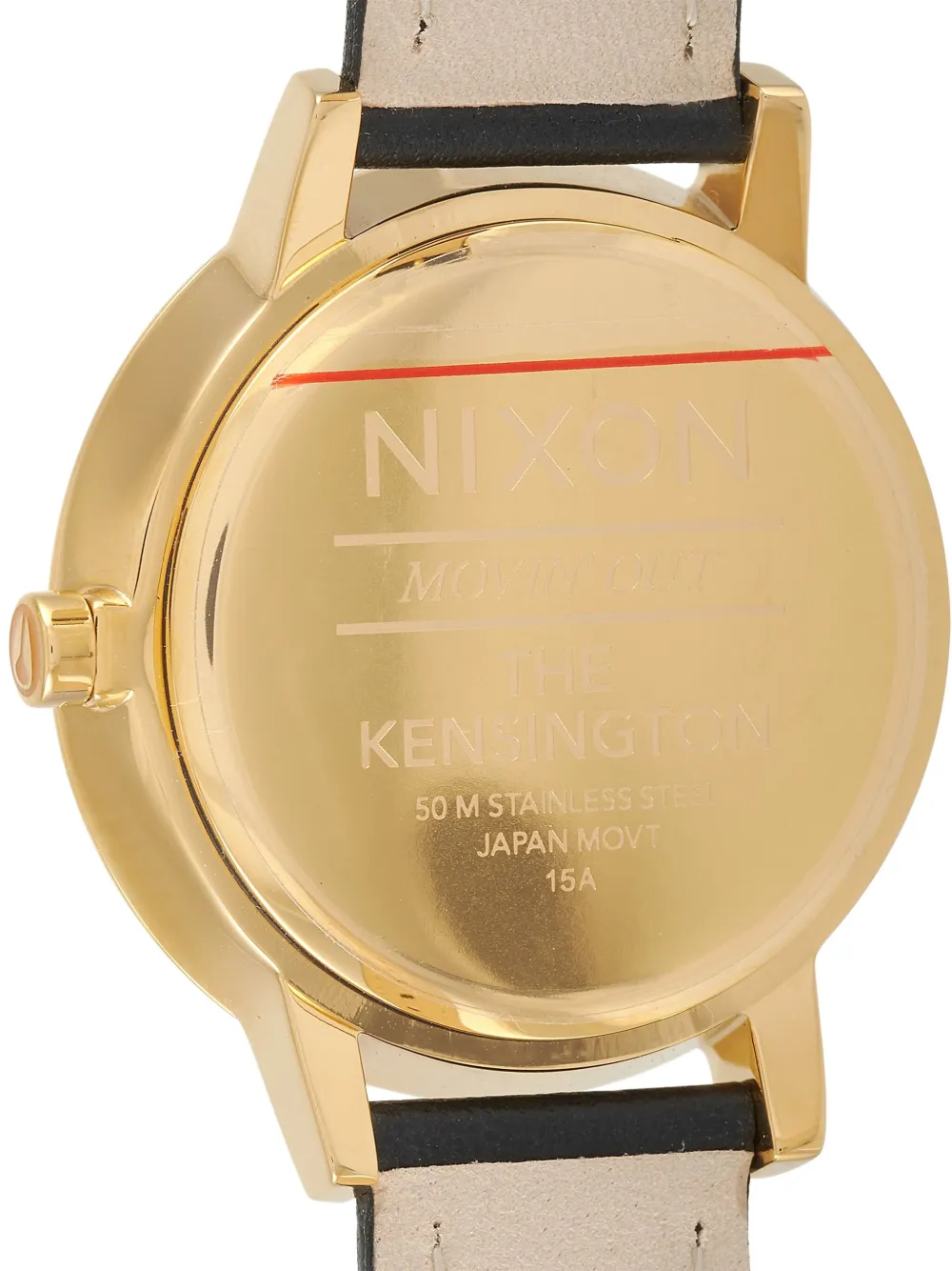 Pre-owned Nixon Kensington 37mm In Gold