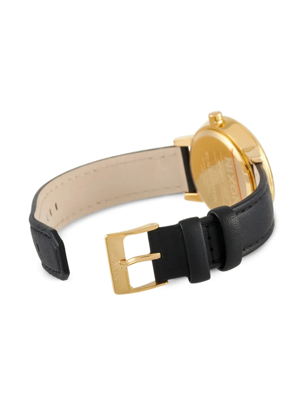 Pre-owned Nixon Kensington 37mm In Gold