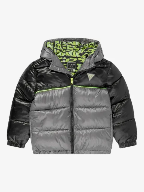 guess kids hooded padded jacket