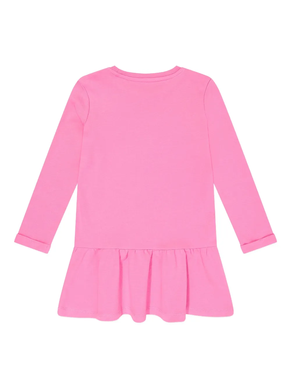 guess kids logo-print ruffled mini dress Roze