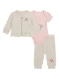 guess kids patch-embellished tracksuit set (set of three) - Pink