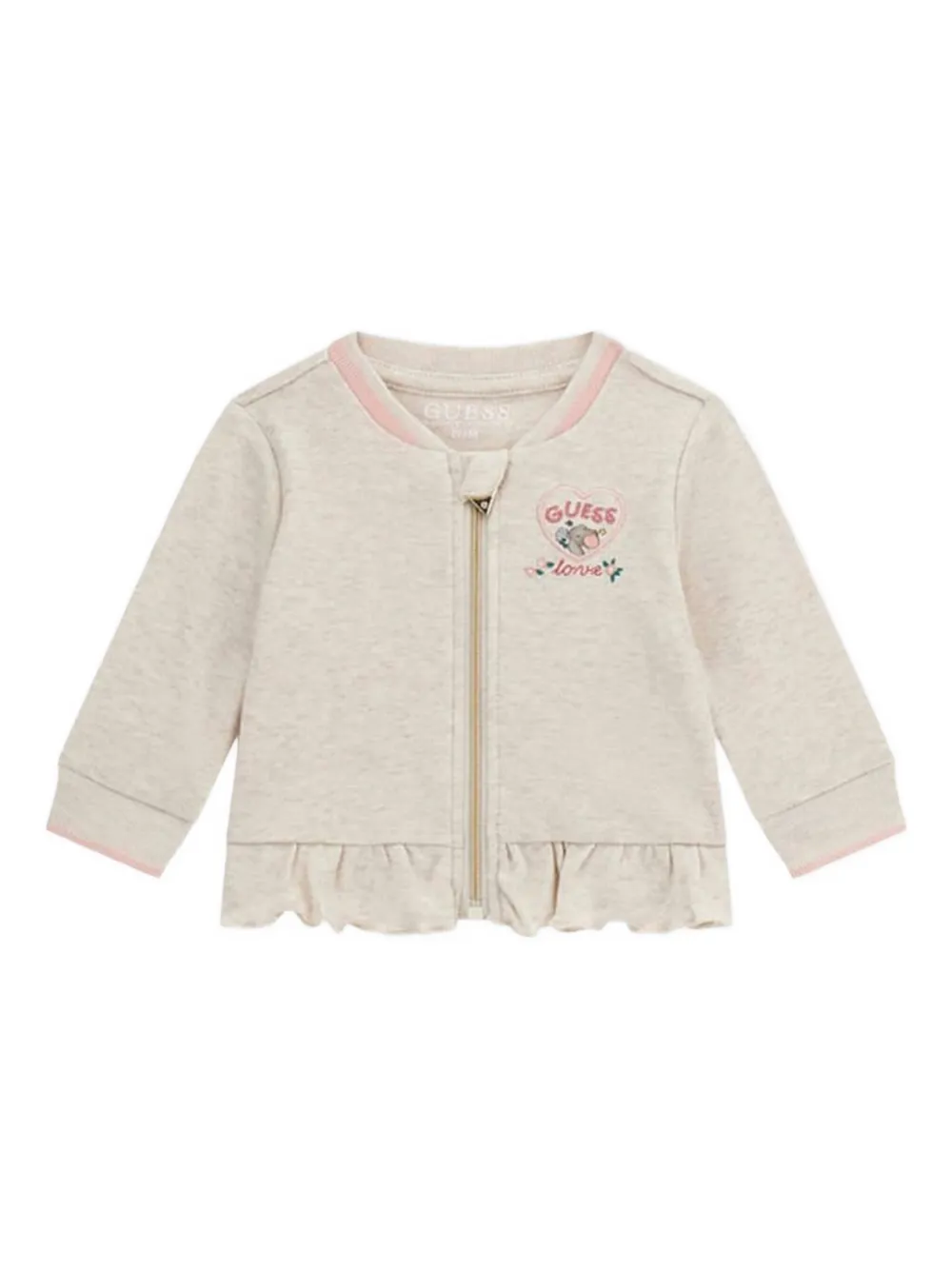 Guess Patch-embellished Tracksuit Set (set Of Three) In Neutral