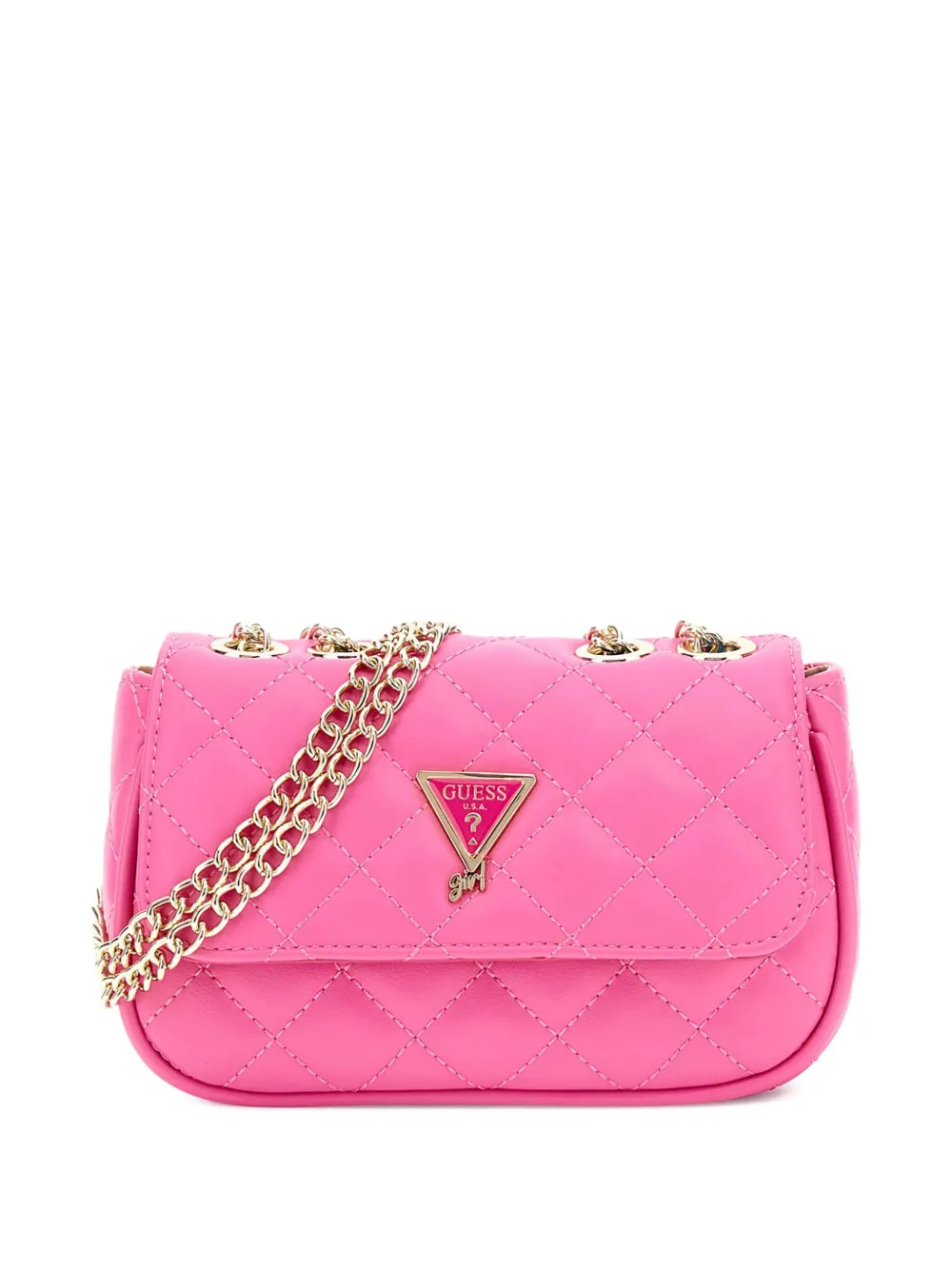 Guess kids Gewatteere schoudertas met kettingband Roze