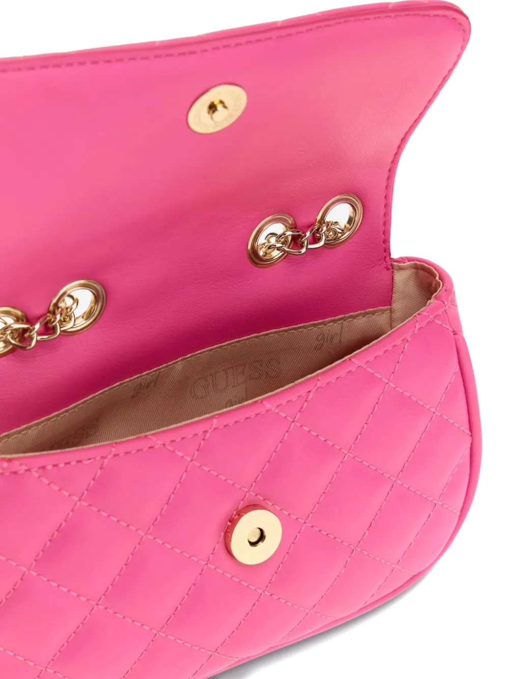 guess kids Gewatteere schoudertas met kettingband Roze