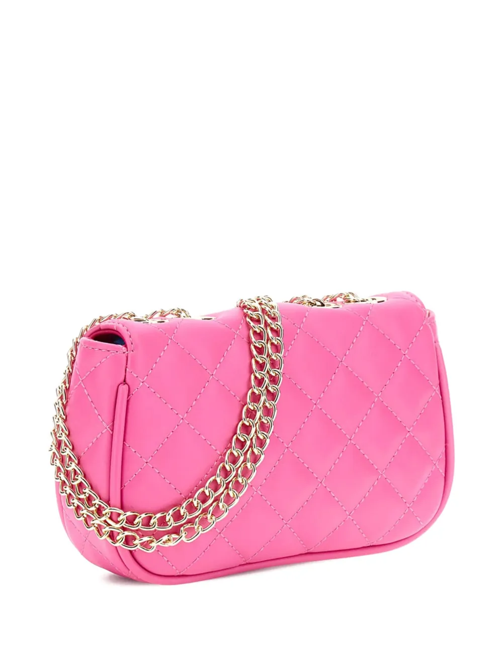 Guess kids quilted chain-strap shoulder bag - Roze