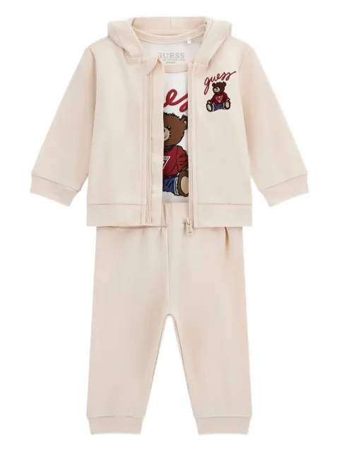 guess kids teddy-print tracksuit
