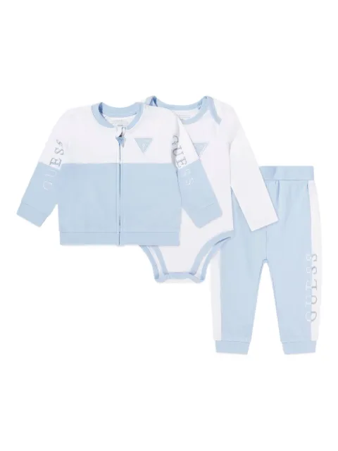 guess kids ribbed panelled tracksuit (set of three)