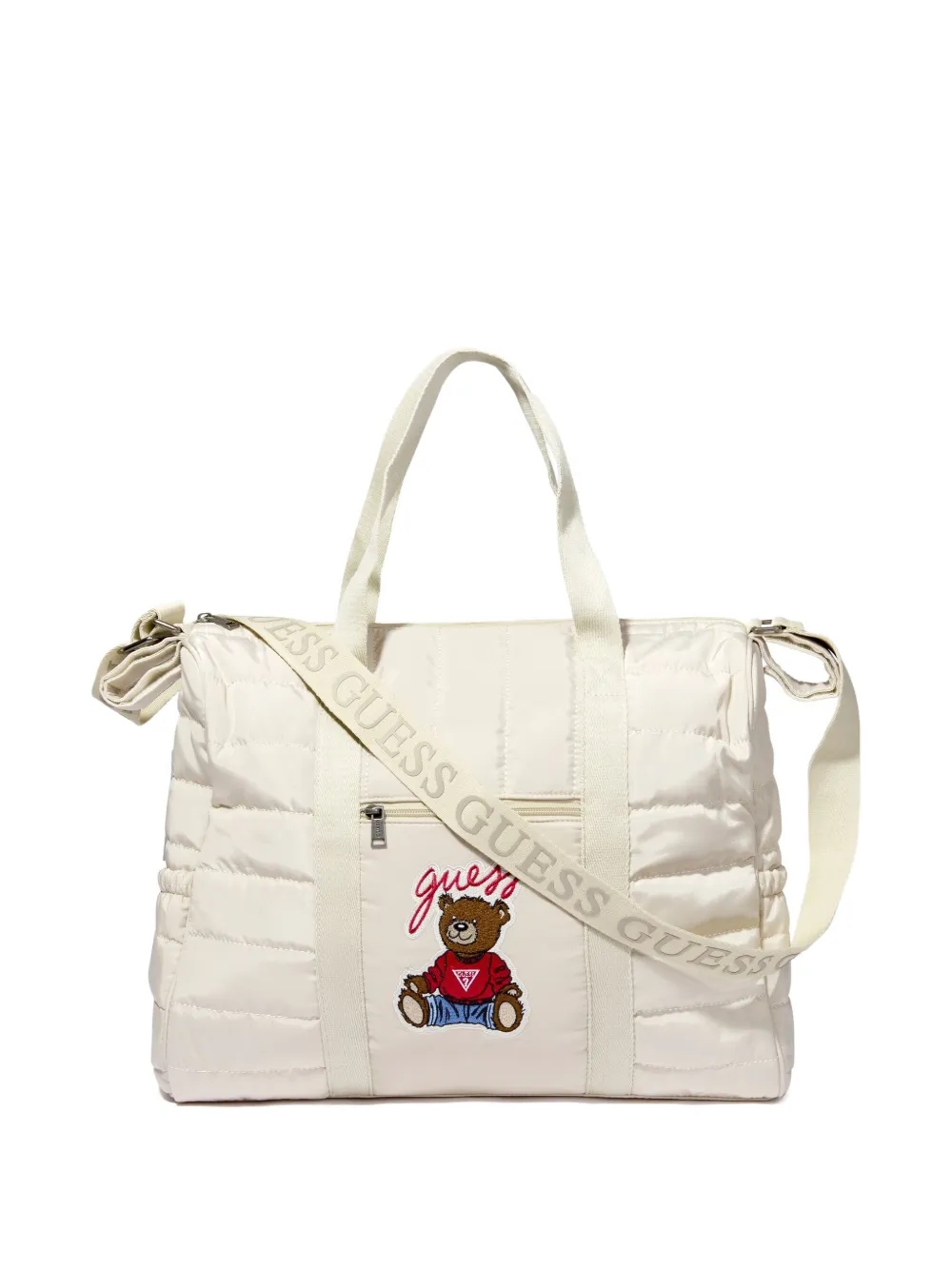 guess kids キルティング マザーズバッグ - ホワイト guess kids キルティング マザーズバッグ - ホワイト