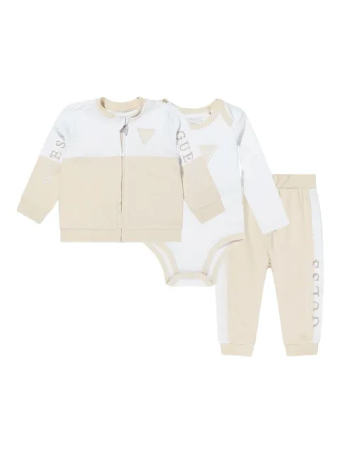 guess kids logo-detail tracksuit (set of three)
