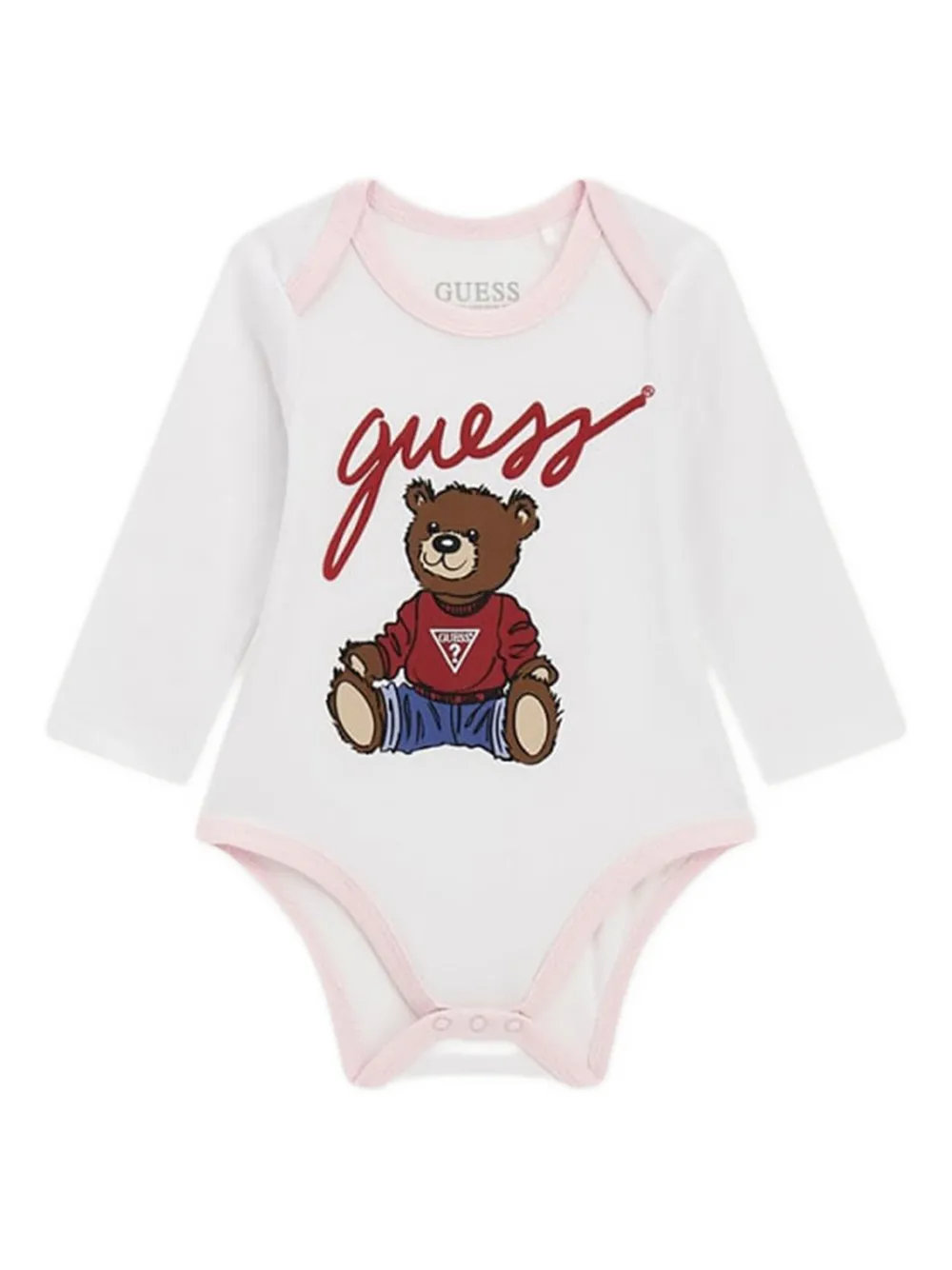 guess kids teddy-print tracksuit set Roze