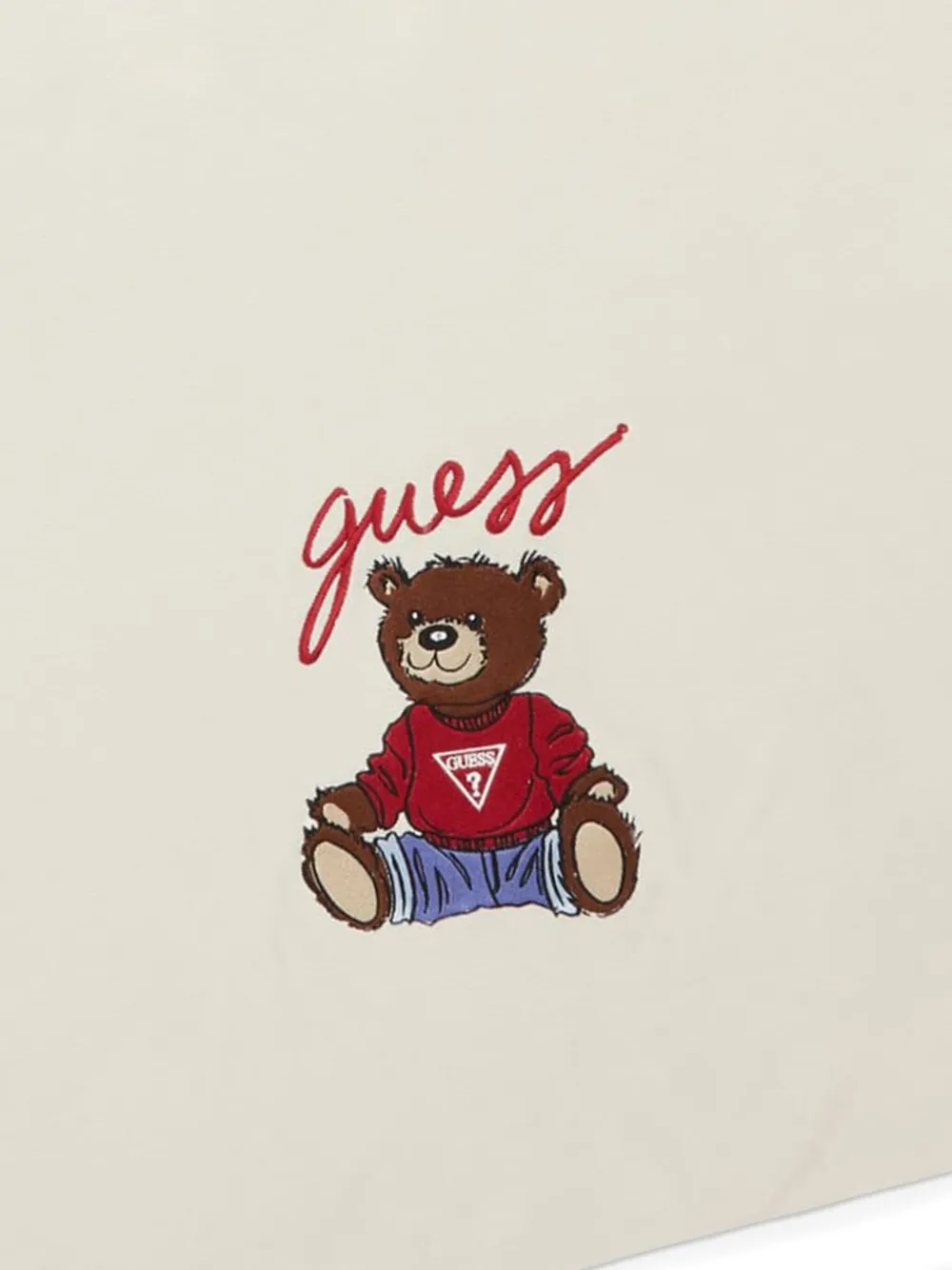 guess kids Deken met geborduurde teddybeer Wit