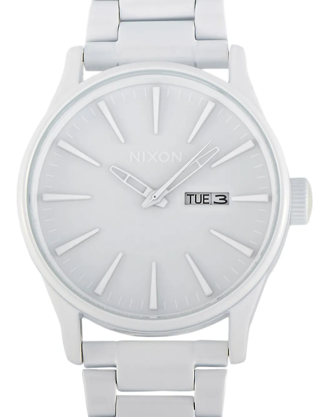 Pre-owned Nixon Sentry 42mm In White