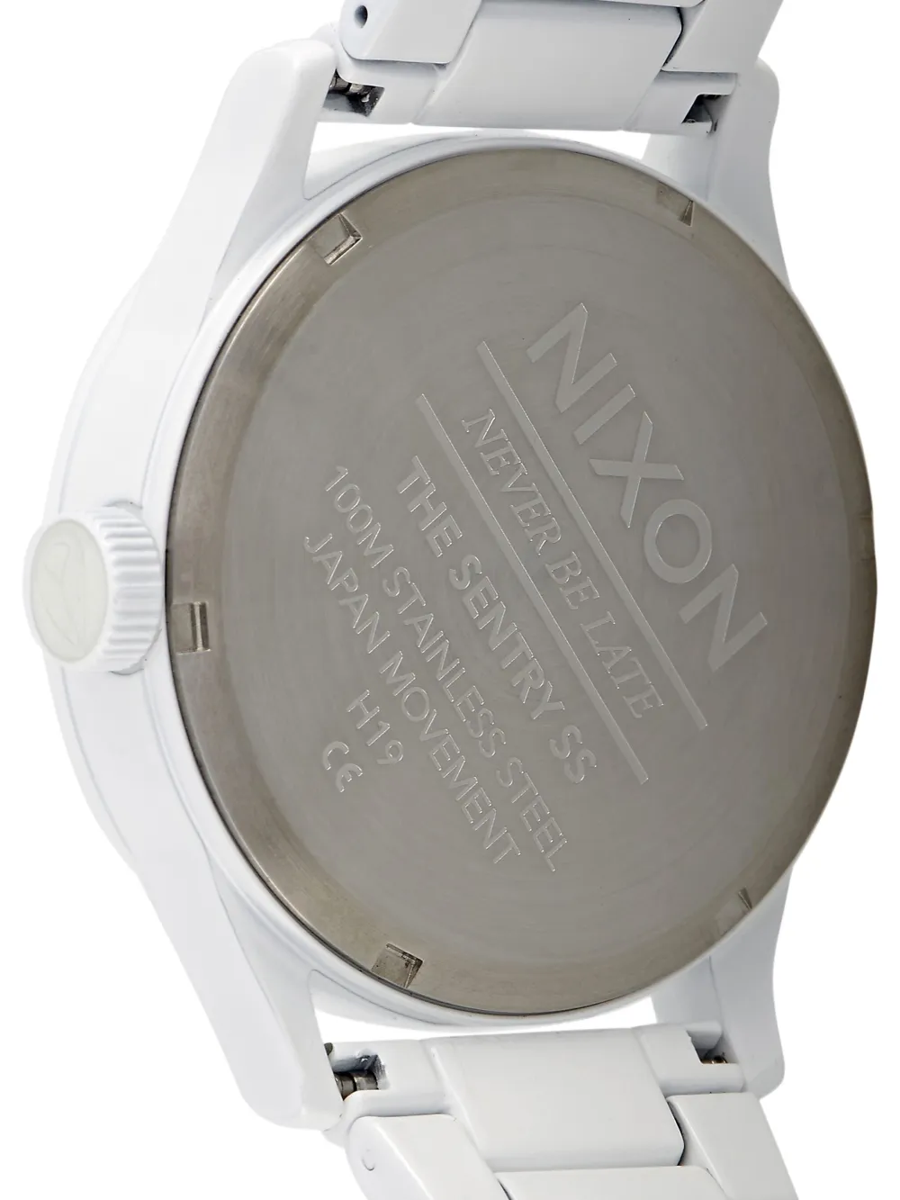 Pre-owned Nixon Sentry 42mm In White