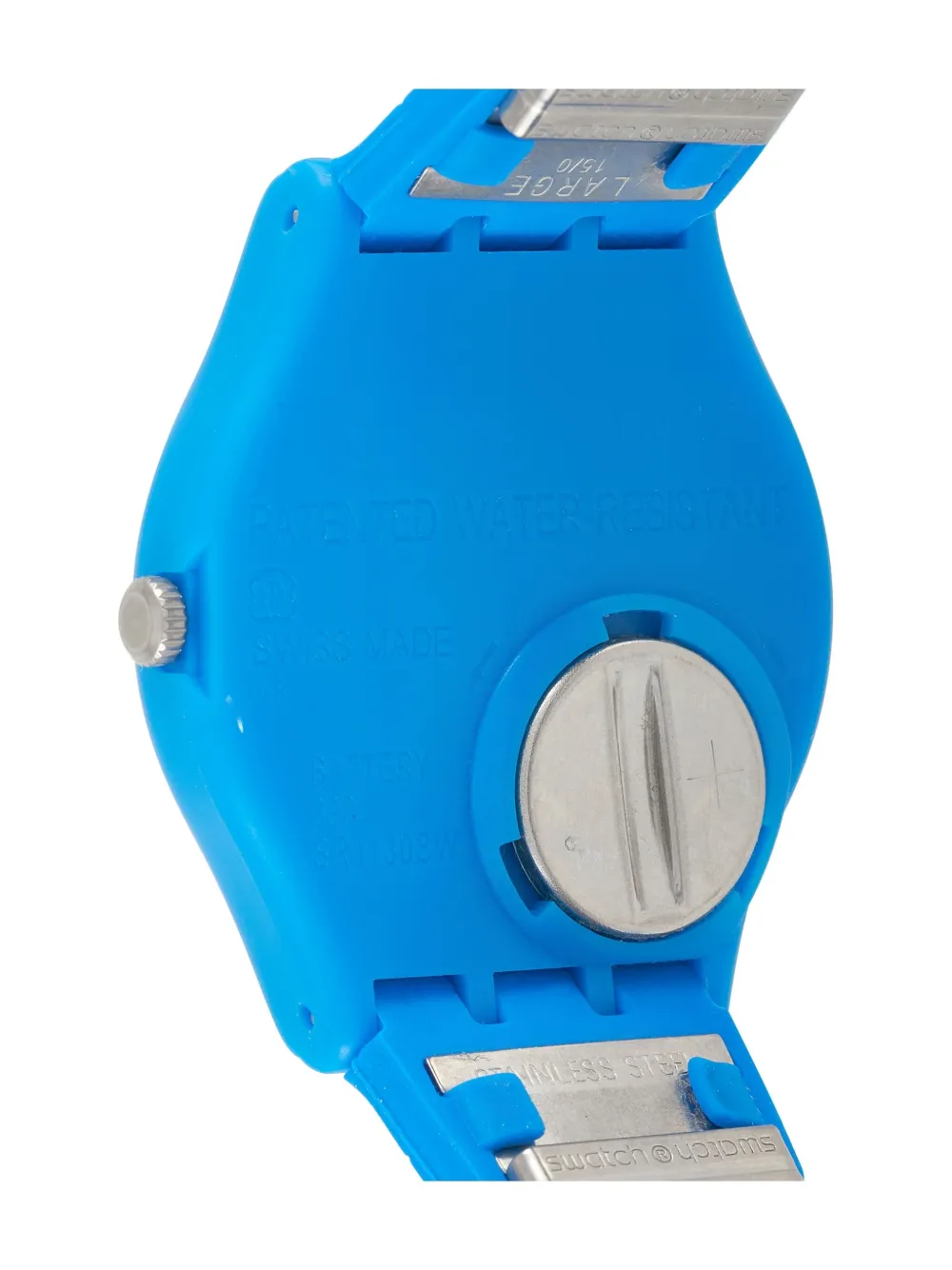 Pre-owned Swatch Vintage Pepeblu 34mm In Blue