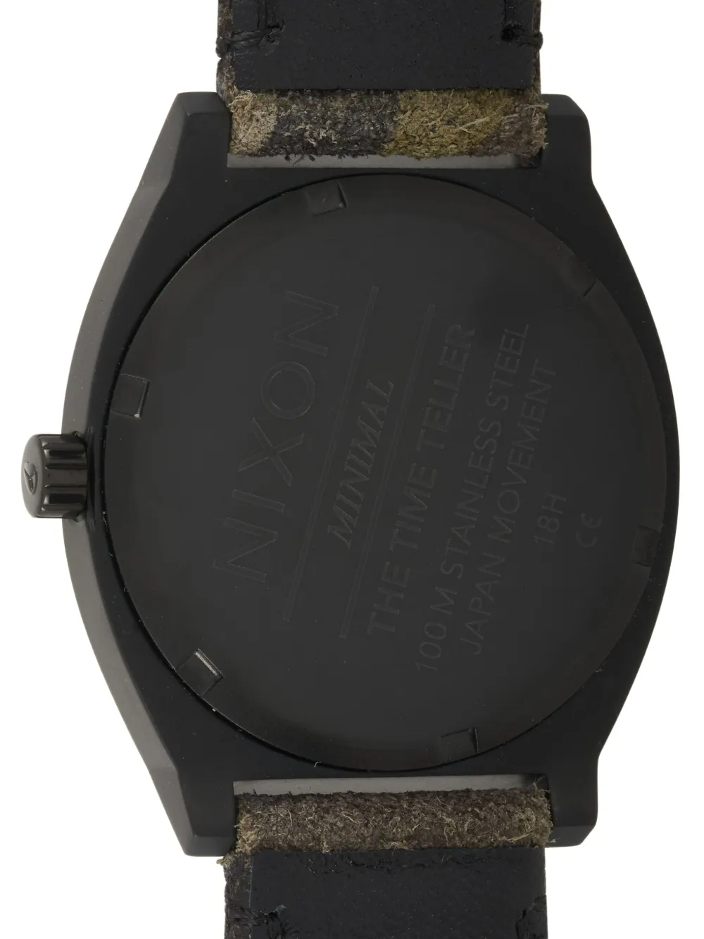 Pre-owned Nixon Time Teller 37mm In Black